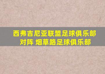 西弗吉尼亚联盟足球俱乐部 对阵 烟草路足球俱乐部